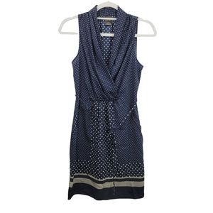 Color Siete Blue Polka Dot Dress Size XSmall